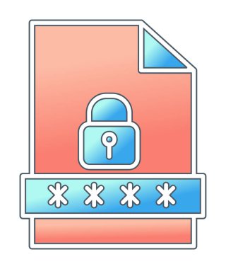 Dosya Parolası vektör çizimi
