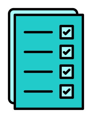 Kontrol listesi vektör illüstrasyonu