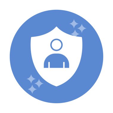 Hesap koruma simgesi vektör illüstrasyonuName