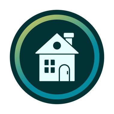 Ev rengi simgesinin vektör illüstrasyonu