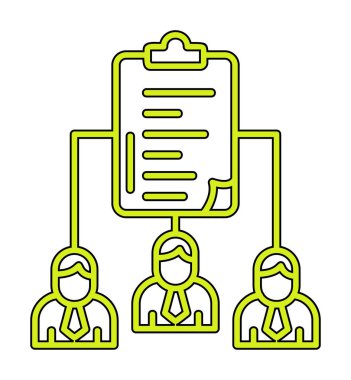 Work Distribution web icon, vector illustration 