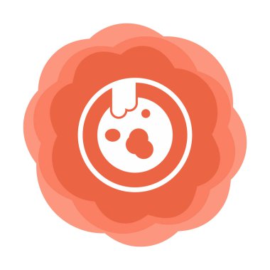 Kirli tabak simgesinin vektör çizimi