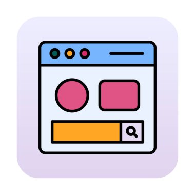 Basit sayfa satırını, ana vektör ögelerini ara