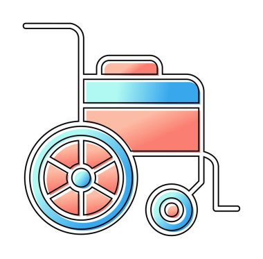 Tekerlek Sandalyesi vektör illüstrasyonu