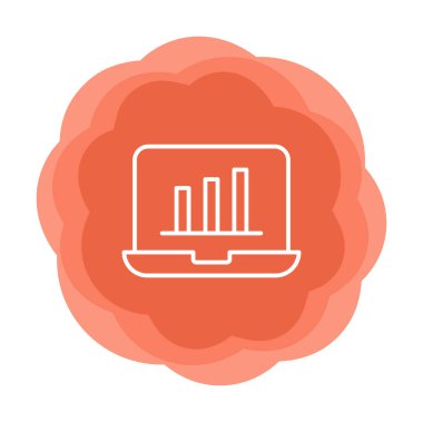 Stocks Analitik Modern Simgesinin vektör çizimi                   