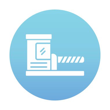 Park engeli simgesinin web illüstrasyonu