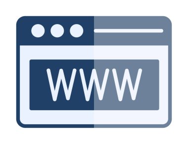 Web tarayıcı simgesi, vektör çizim