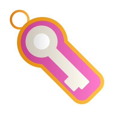 Anahtar sembolü web simgesi, vektör illüstrasyonu