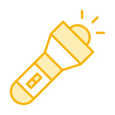 Seyahat fenerinin düz simgesi. Renkli vektör çizimi