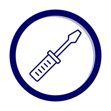 tornavida ikonu vektör çizimi