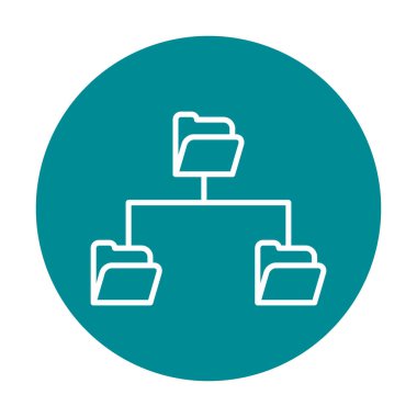 Basit Dizin Paylaşımı, vektör illüstrasyonu