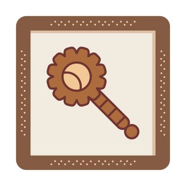 Çıngırak modern simgesinin vektör çizimi