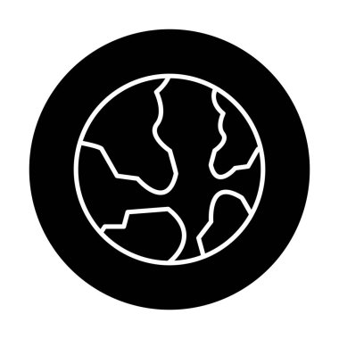 Dünya web simgesi vektör illüstrasyonu