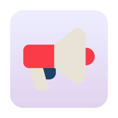 megafon simgesi, vektör illüstrasyonu