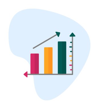 Grafik. Web simgesi basit illüstrasyon 