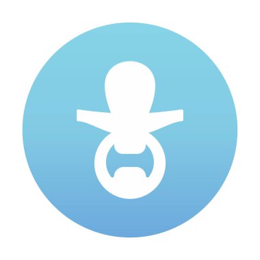 Emzik simgesi web basit illüstrasyon