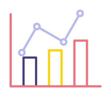 Grafik. Web simgesi basit illüstrasyon 