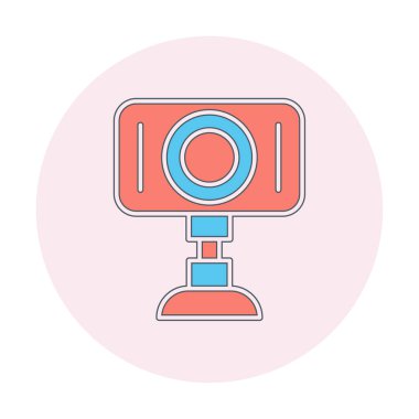 Web kamera simge vektör çizim