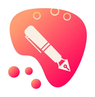 Dolma kalem simge vektör çizim