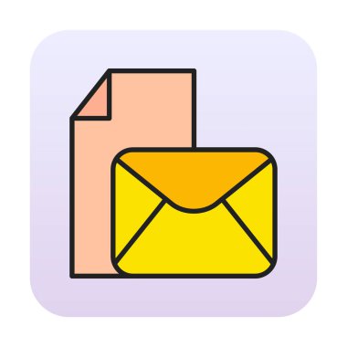 posta simgesi, vektör illüstrasyonu   