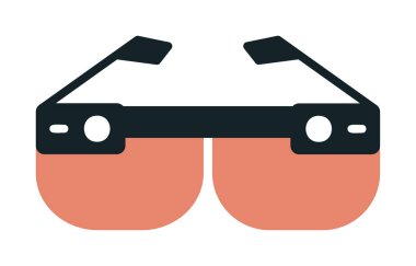 smart glasses icon vector illustration