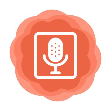 ses kaydı vektör simgesi