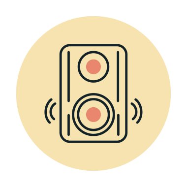 hoparlör simgesi, vektör illüstrasyonu basit tasarım