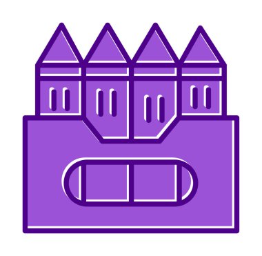 Basit Boya Simgesi, vektör illüstrasyonu