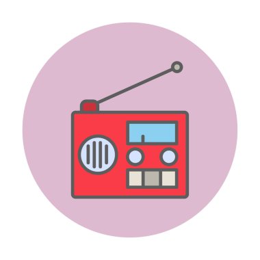  radyo simgesi vektör illüstrasyonu