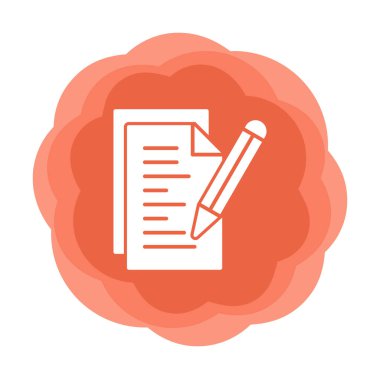 Not ve kalem vektör çizimi