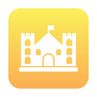 Kale simgesi. Vektör çizim