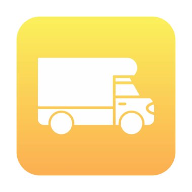 Van düz vektör simgesi