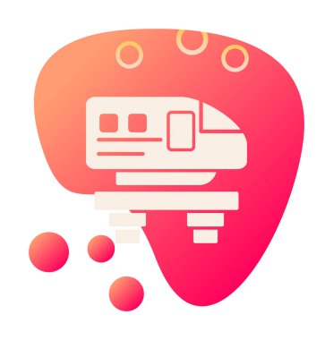 Monoray yaratıcı ikonu. Işınlama simgeleri koleksiyonu. İzole edilmiş Raylı İşareti 