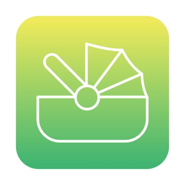 Bebek Araba Koltuğu ikonu. vektör illüstrasyonu