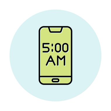 Smartphone Alarm simgesi vektör çizimi