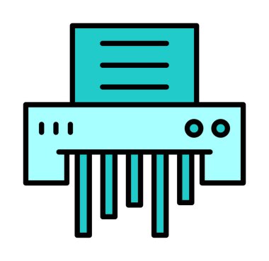 kağıt öğütücü makinenin vektör çizim