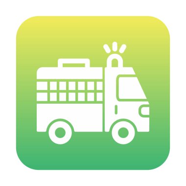 Van düz vektör simgesi