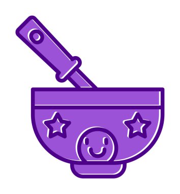 Bebek maması simgesinin vektör illüstrasyonu