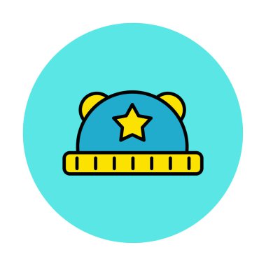 Bebek Şapka. Web simgesi basit illüstrasyon 