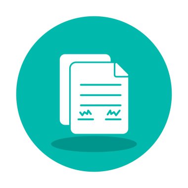 belge web simgesi vektör illüstrasyonu 