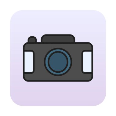 Kamera. Web simgesi basit illüstrasyon 