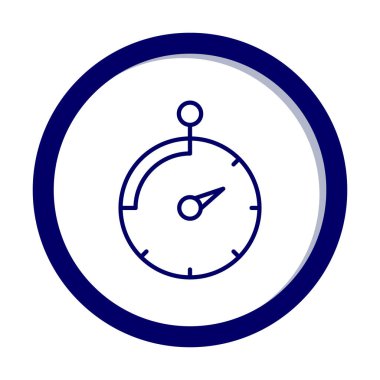 Saat, zamanlayıcı simgesi vektör çizimi 