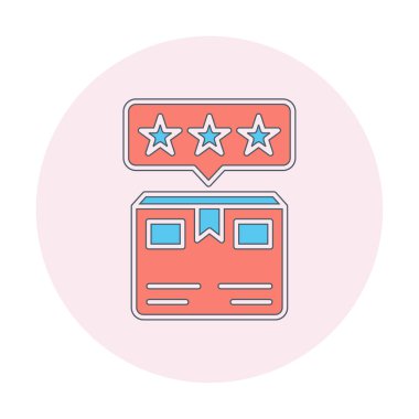 Teslimat kutusu simgesi, vektör illüstrasyonu basit tasarım