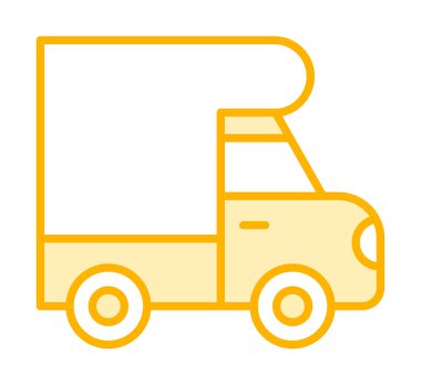 Van düz vektör simgesi