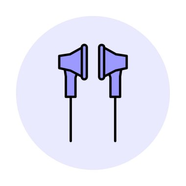 Kulaklık simge vektör çizim