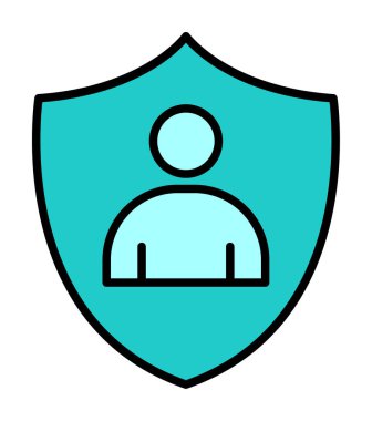 Hesap koruma simgesi vektör illüstrasyonuName