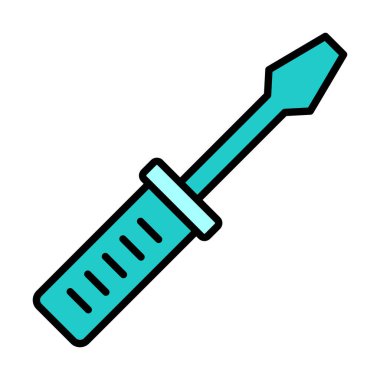 tornavida ikonu vektör çizimi