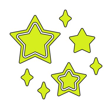 yıldızların vektör illüstrasyonu