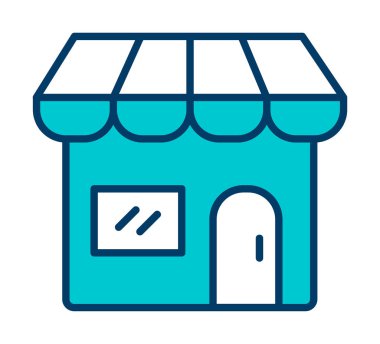 Dükkanı web simge vektör çizim