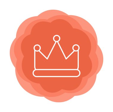 Taç vektör simgesi. Basit resimleme